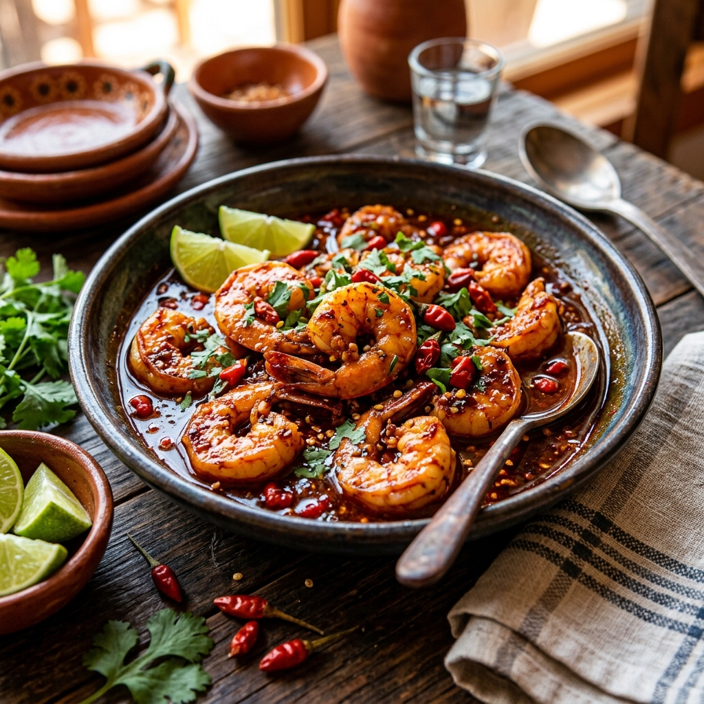 Camarones al Chiltepín