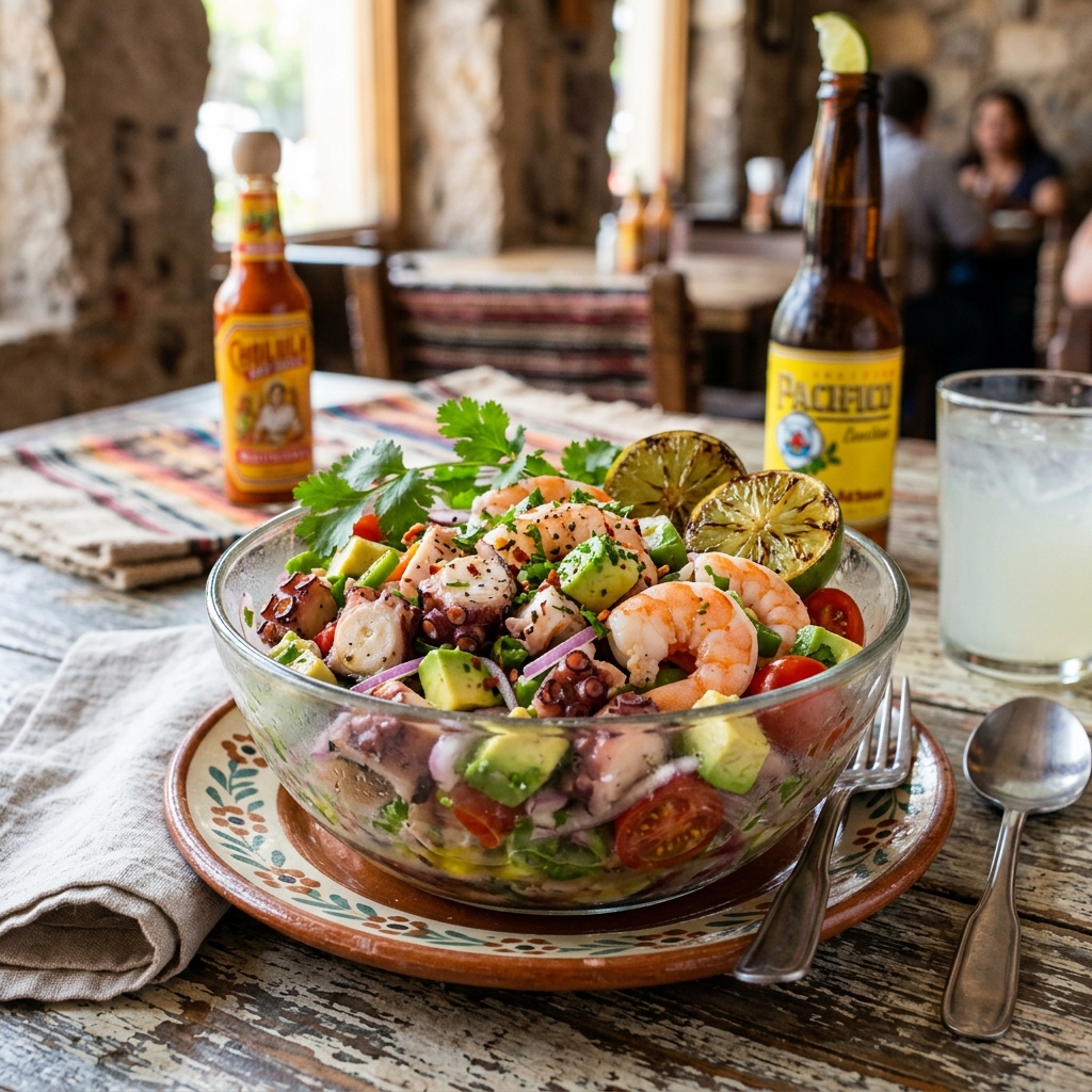 Ensalada de Camarón c/ Pulpo